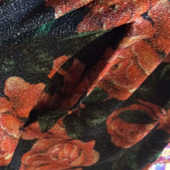 NWT LULAROE AMELIA dress in size extra small vintage rose design - Picture 8 of 15